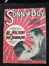 Sonny Boy 1928 Vintage Sheet Music from The Singing Fool Starring Al Jolson
