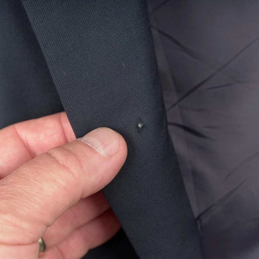 Blazer Hickey Freeman Para Hombres 44R Azul Marino Lana Cachemira 2 Botones Dorados Abrigo Deportivo Foto 3 de 4