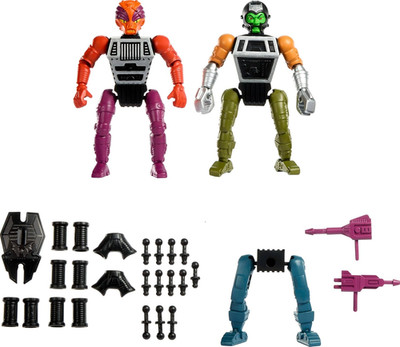 Origins Action Figure Deluxe Multi Bot, 5.8 Inch Evil Robot with Weapons, Detail