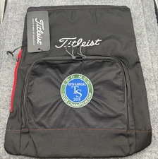 Titleist Golf Drawstring Backpack Black Two Man Club Championship TS 2019 NWT