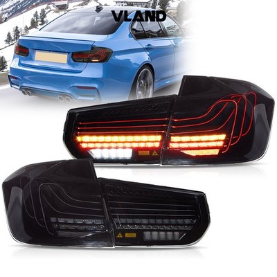 Rear LED Tail Lights For 2012-18 BMW 3Series F30 F35 F80 3D Laser Line Pattern