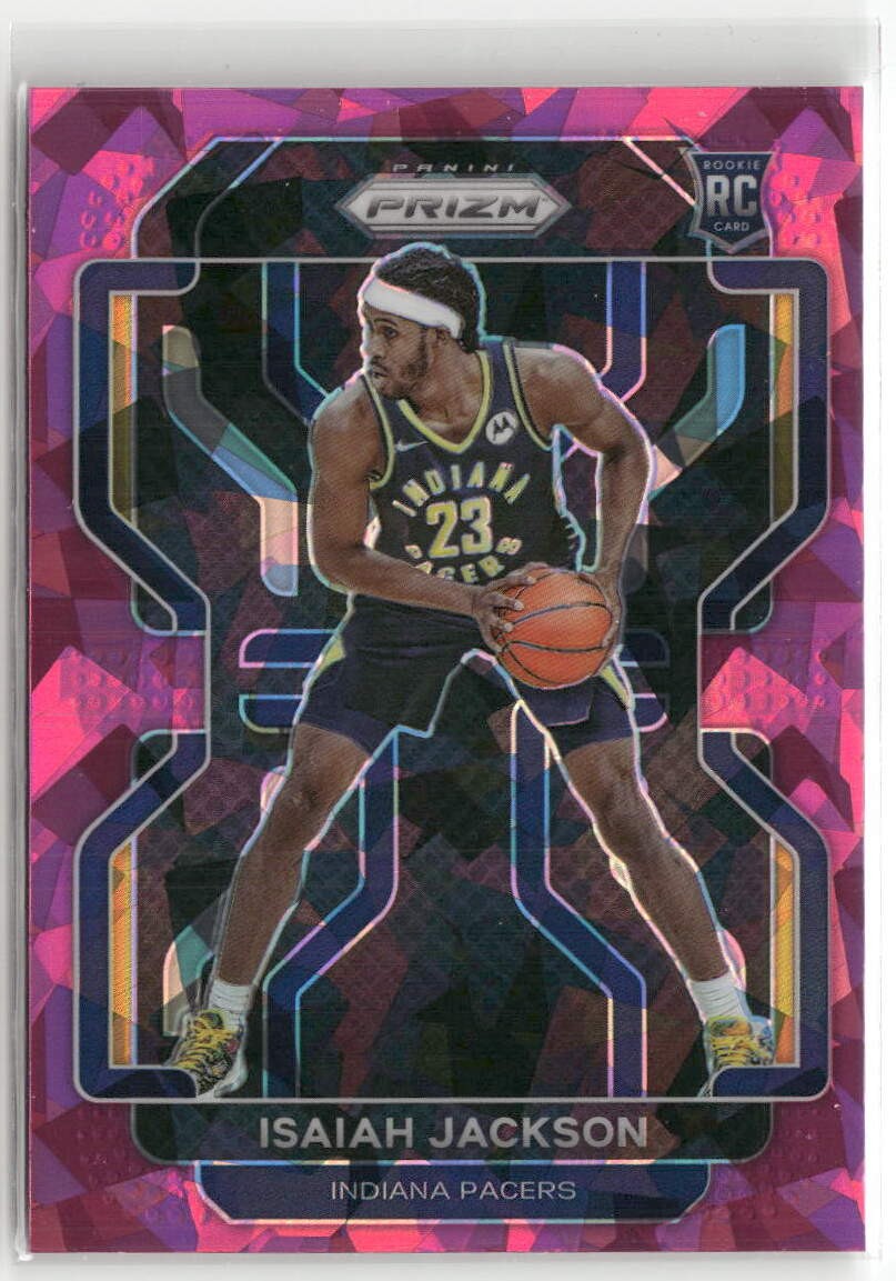 2021-22 Panini Prizm #309 Isaiah Jackson Pink Ice ☘️A21