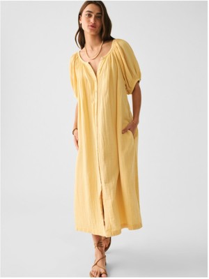 faherty cotton gauze dress Women's Dune Cotton Gauze Marina Dress