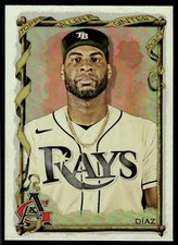 Yandy Díaz 2023 Topps Allen & Ginter #210 Silver Portrait Rays Baseball Card