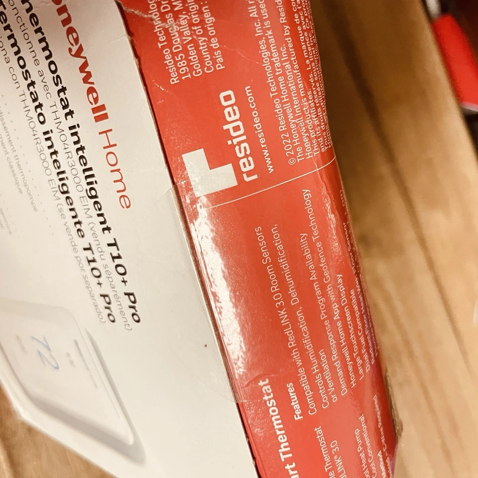 Honeywell Home T10+ pro Smart Thermostat THX321WF3003W RedLINK WiFi (No Sensor) - Image 3 of 4