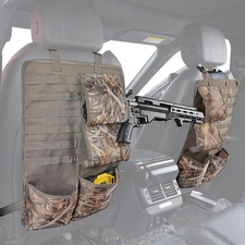 2 Pack Seat Back Gun Rack for Truck,Gun Sling Bag,Molle Panel Reed color 