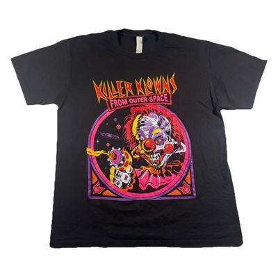 Killer Klowns From Outer Space Graphic T-shirt Mens L Black Short Sleeve Movie