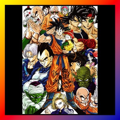 DRAGON BALL Z Masaki Sato SIGNED Art PRINT Anime Expo AX 2026 AUTOGRAPHED Poster