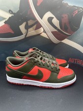 Size 10 - Nike Dunk Low Cargo Khaki Mystic Red