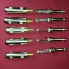 Switchcraft 1/4" Male Cable End Audio/Guitar Plug Connectors Made In USA (5 pcs)