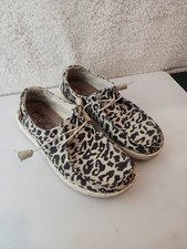 Hey Dude Wendy Women's Leopard Print Sz 6