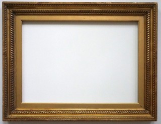 Antique Gilt Wood Picture Frame Newcomb Macklin Style 22"x28" Window 16"x22.5"