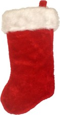 UPC 681884000302 product image for 32877 - New Traditions Red Christmas Holiday Stocking Plush Decor for Home |Pod | upcitemdb.com