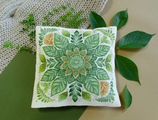Counted Cross Stitch/Tapestry Cushion Pillow Cover DANCE OF THE LEAVES