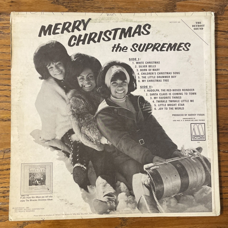 Diana Ross & The Supremes Merry Christmas LP Motown Stereo 1st USA Press VG+!!!! Foto 4 de 4
