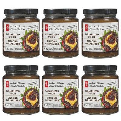 President's Choice Caramelized Onion Topping, 245ml/8.5 fl.oz, (Pack of 6)