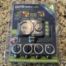 Melnor Hydrologic 53280 Electronic Water Timer Advanced 4-Zone, Sealed