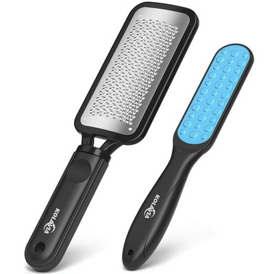 2 Pack Foot File Callus Remover, Durable Foot Scrubber for Hard Dead Skin