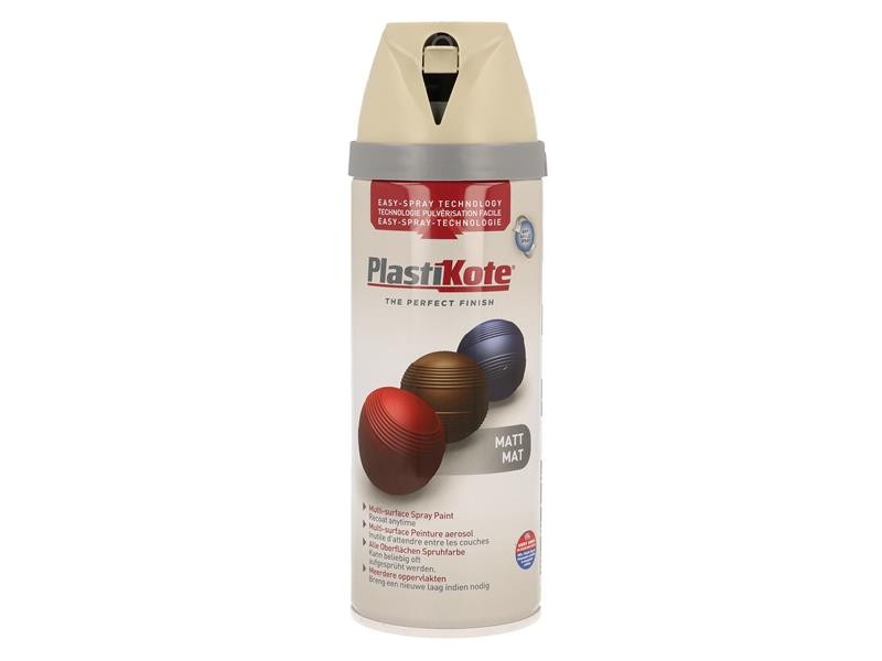 PlastiKote 440.0023114.076 Twist & Spray Matt French Grey 400ml - Image 3