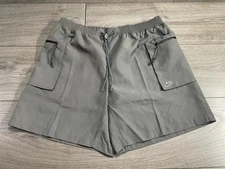 Nike Sportswear Tech Pack Gray Woven Utility Shorts Mens Size XL New FB7528-068