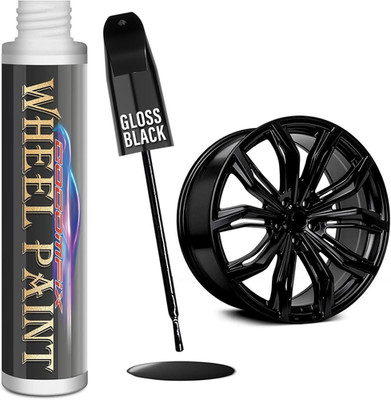 Gloss Black Rim Touch up Paint, Rim Paint, Wheel Scratch Repair for Curb Rash &