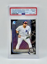 2022 Bowman Mega Box JASSON DOMINGUEZ  Black Mojo Refractor 1 Of 1 PSA 9 Mint 🔥