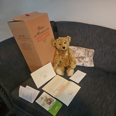 Steiff 1907 Replika Teddybär mit Wärmflasche limitierte Auflage 50 cm EAN:406621