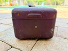 Vintage Simonsen Burgundy Metal Toolbox • 1950s Mid‑Century • Single Tray — photo 5