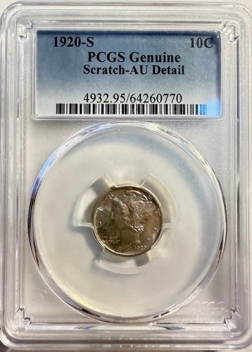 1920-S Mercury Dime — photo from the most recent tracked eBay sale