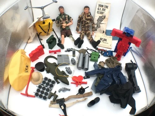 GI Joe Adventure Team Atomic Man Mike Powers & Man of Action + Accessory Lot