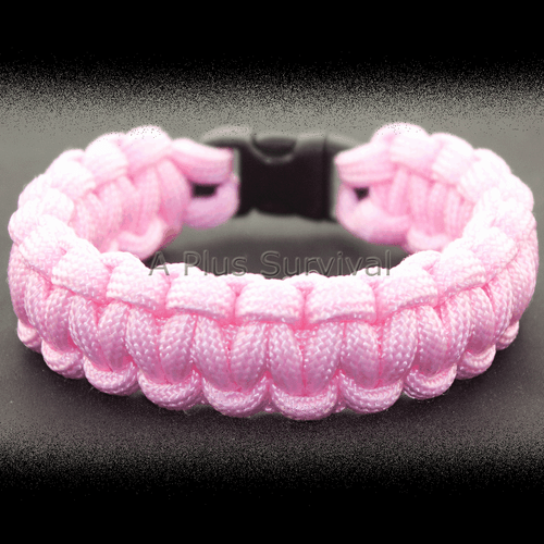 Rosa Rosa - Bracciale Sopravvivenza Corda Emergenza Paracord - Made in USA - Foto 1 di 2