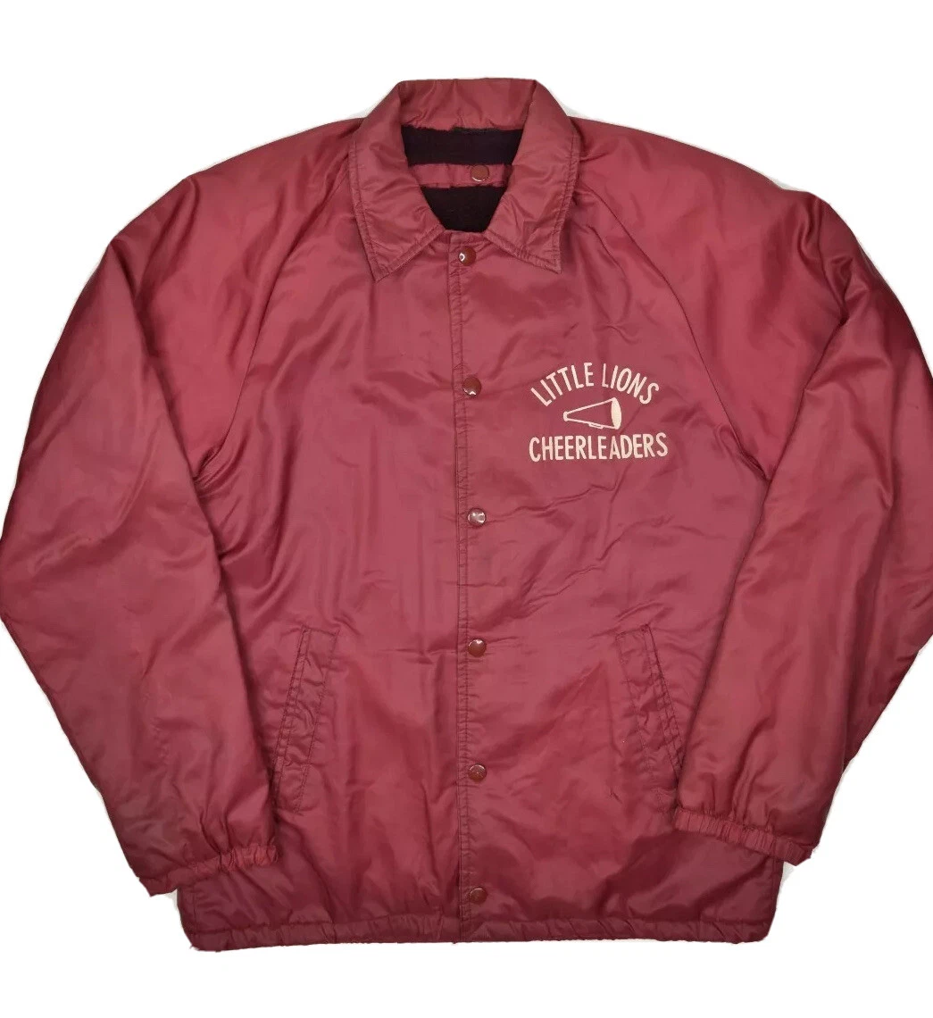 Vintage Champion Running Man Coach Jacket Mens L Cheerleading Snap Button  60s