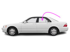 Fits: 1996-2004 Acura 3.5 RL 4D Sedan Driver Side Rear Left Door Window Glass