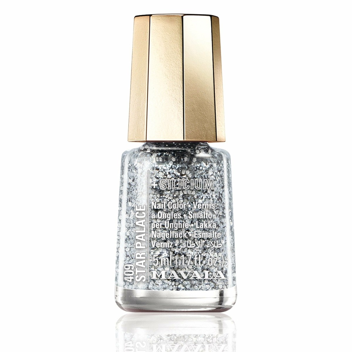 Mavala Top Coat Pink Star – Nagellack Mit Rosa Glitzerpartikeln, 14 Ml, Für Glamouröse Maniküre
