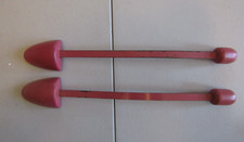 Vintage Wood  Metal Woman Ladies Shoe Tree Retainers Stretchers - Pastel Pink