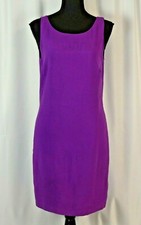 Zara Basic Women's V-Back Dress Size Small Purple Viscose Party Fun Open Back