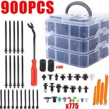 900Pcs Car Body Trim Clips Plastic Push Pin Rivet Screw Panel Fasteners UU