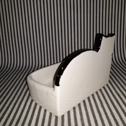 LOT OF 2 VTG w/TAG ANDREA WEST TUXEDO CAT PAW PRINTS SOAP DISH SIGMA TASTESETTER - Picture 12 of 15