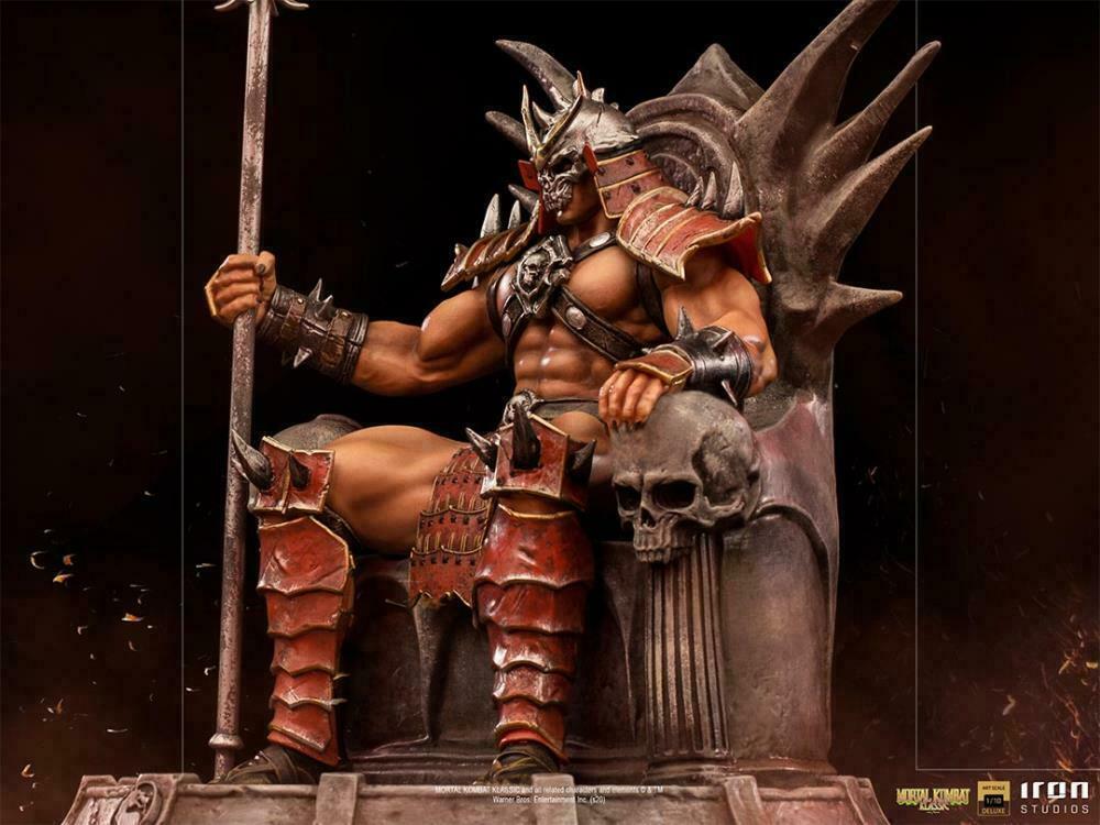 Estátua Shao Kahn Deluxe Scale 1:10 Mortal Kombat Iron Studios Figure -  Laventy