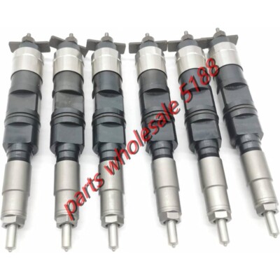 6 Fuel Injector RE546776 SE501947 For John Deere 6090 Tractor 8120 8130 8295R