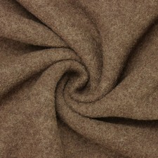 Walkloden Wollwalk Wollstoff | Meterware | 100% Schurwolle | 0,5m | braun