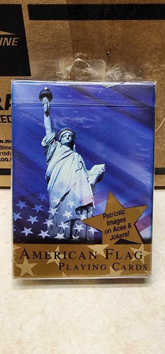 American Flag Playing Cards Unopened Cellophane Patriotic