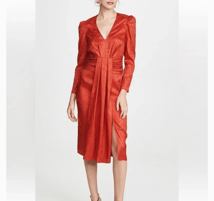 knee length dresses for ladies Farrow Long Sleeve Midi Dress main image 1