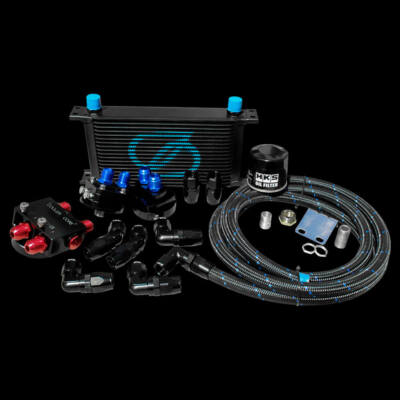 für Nissan Fairlady 350Z VQ35HR 19 Reihen Ölkühler Thermo Relocation Kit + HKS...
