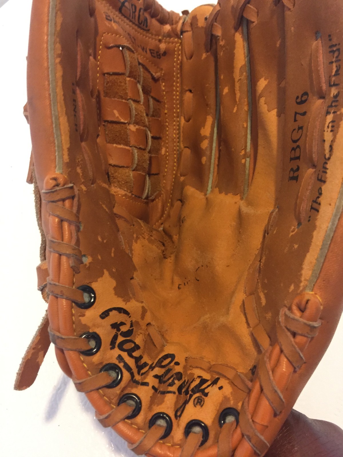 Rawlings baseball glove. Basket web, fastback Holdster model RBG76 . eBay