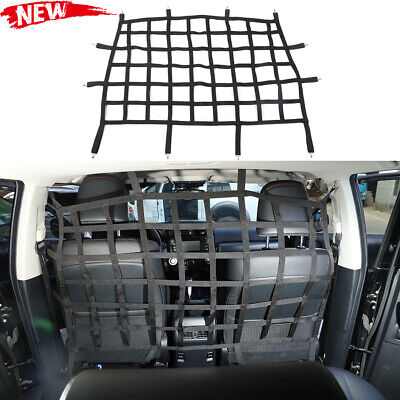 Cargo Net Rear Seat Divider Net Dog Car Barrier for Toyota 4Runner 2010-20 Black