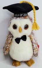 TY Beanie Babies "SMARTER" Class of 2002 Graduation OWL ~ MWMTs! RETIRED! GIFT!
