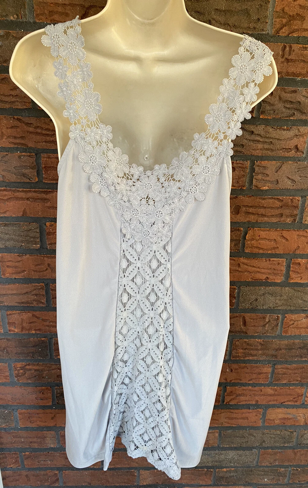 VETEMENTS Abito tunica smanicato piccolo medio WinWin dettaglio pizzo elasticizzato bellissimo retro