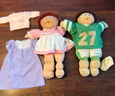 Vintage Cabbage Patch Kids Dolls Lot of 2! Xavier Roberts Coleco Original 1980’s