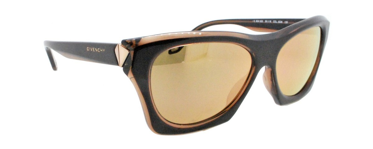 New Authentic Givenchy SGV 923 COL. 0Z28 Italy Brown Cat Eye  display picture 2